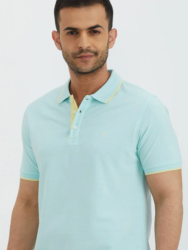 Men Solid Polo T-Shirt