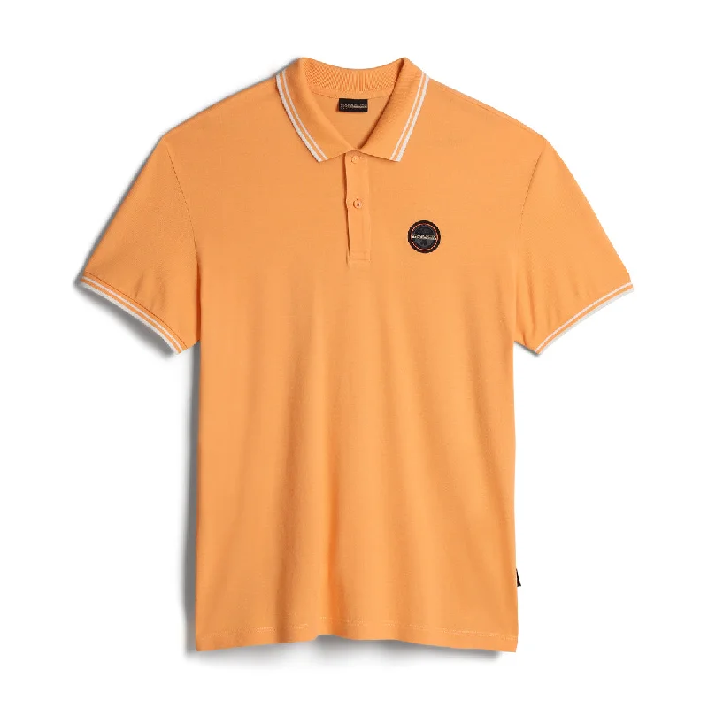 Napapijri - E-Macas SS Polo Shirt in Orange Mock