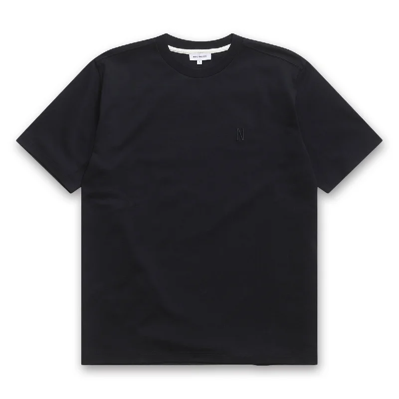 Norse Projects - Johannes N Logo T-Shirt in Navy