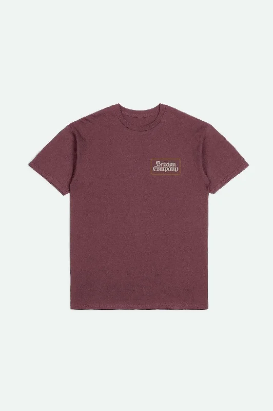 Norvell S/S Standard T-Shirt - Mahogany Worn Wash