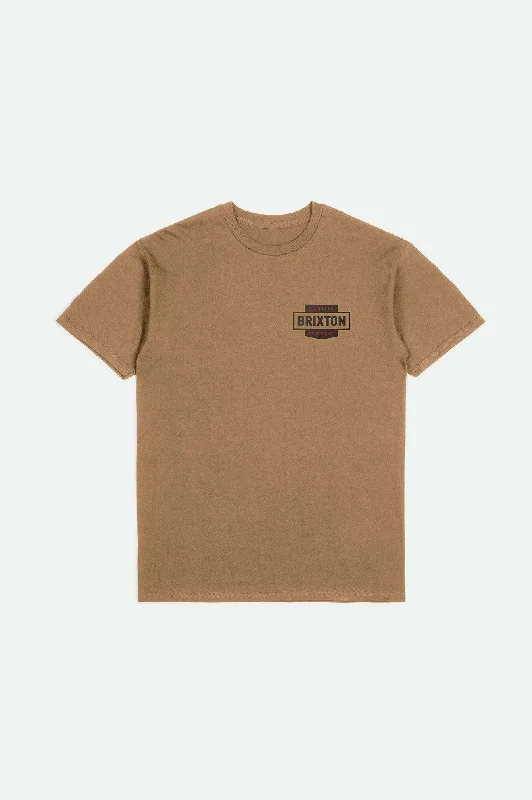 Osborn S/S Standard T-Shirt - Tobacco Brown Worn Wash