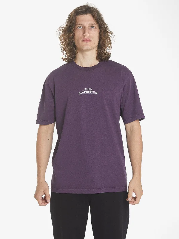 Professional Peace Oversize Fit Tee - Purple Pennant