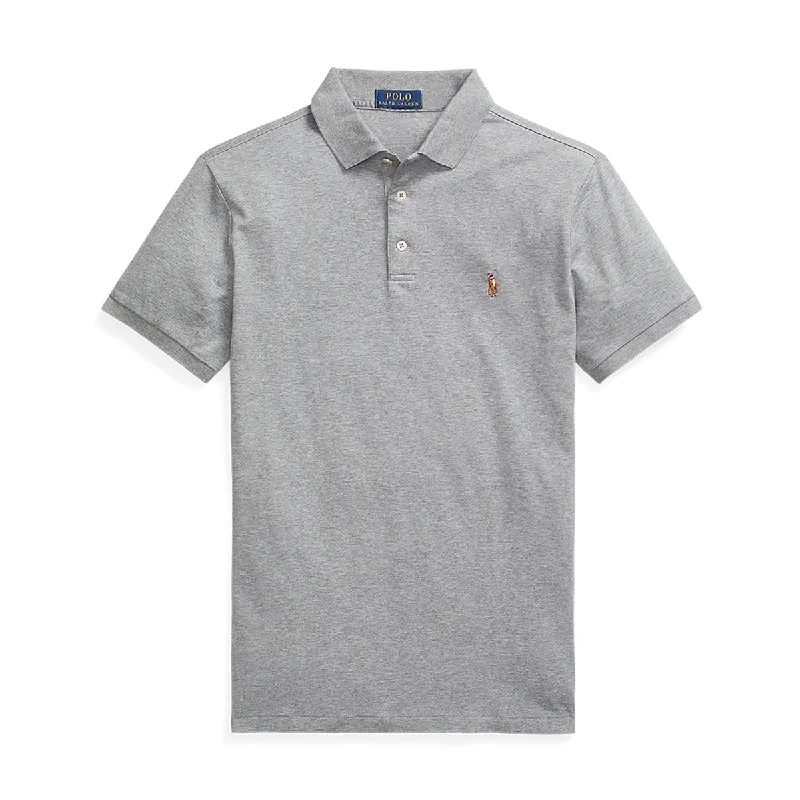 Ralph Lauren - Custom Slim Fit Soft Cotton Polo Shirt in Grey