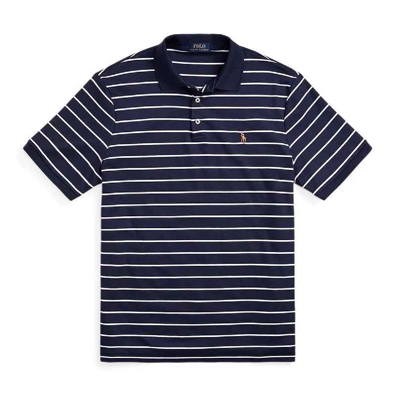 Ralph Lauren - Custom Slim Fit Striped Polo Shirt in Navy/White