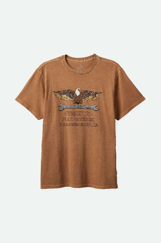 Repair S/S Standard T-Shirt - Tobacco Brown Worn Wash