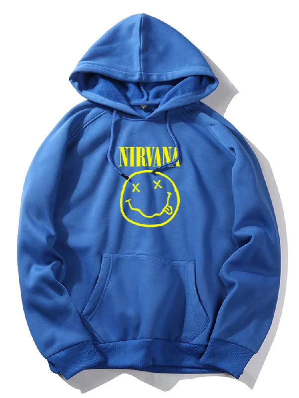 Smile Letter Print Hoodie