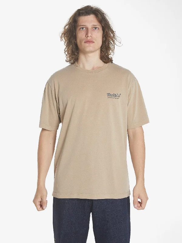 Thrills Workwear Oversize Fit Tee - Sand