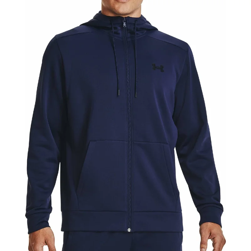 Under Armour Fleece Full Zip Mens Training Hoody - Navy