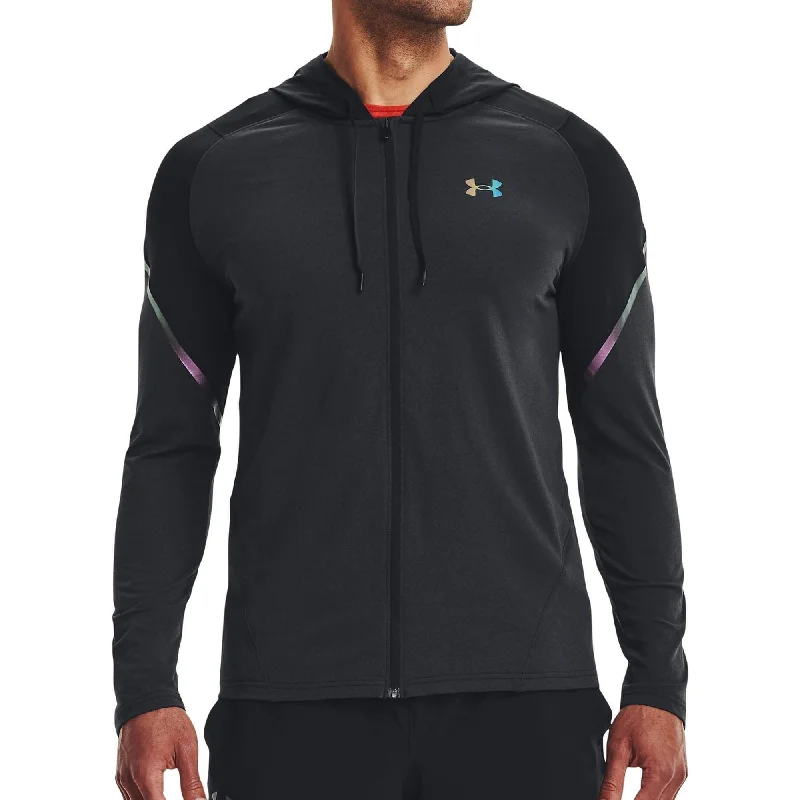 Under Armour Rush HeatGear Full Zip Mens Running Hoody - Black