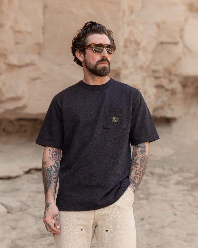 Workwear Slub Pocket T-shirt - Washed Black